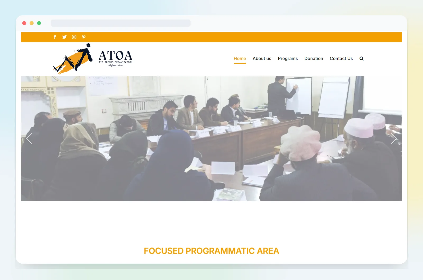 AidTrends Afghanistan Website