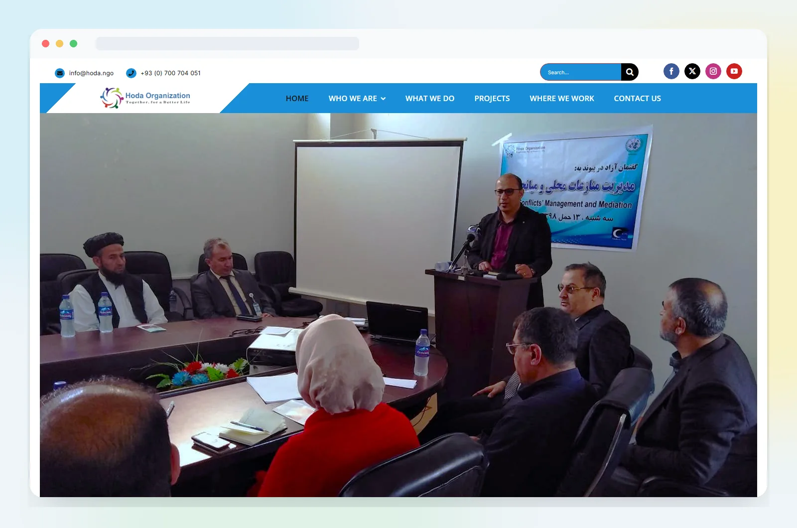 HODA Organization Website